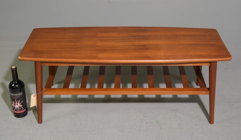 Romanian Mid Century Modern Teak Coffee Table