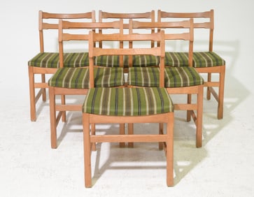 Danish Oak Set of 6 Dining Chairs #1