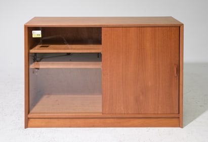 Mid Century Modern Sliding Door Cabinet - Gibbs