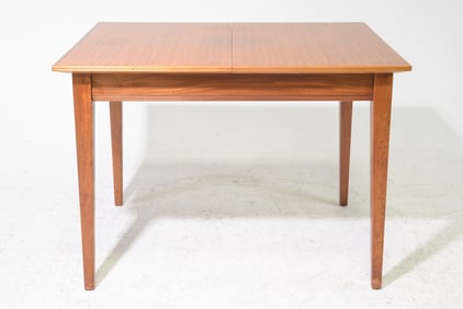 Mid Century Modern Dining Table with Leaf