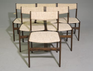 Danish Modern Set of 6 Dining Chairs