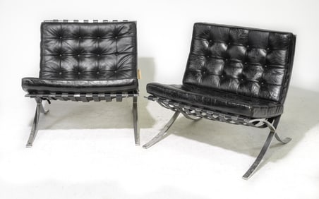 2 Barcelona Style Lounge Chairs #1