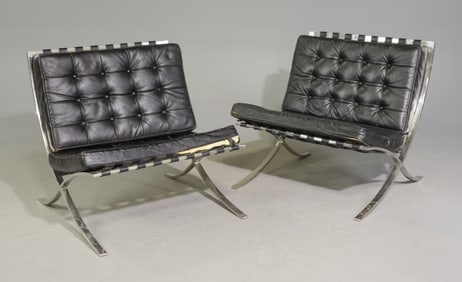 2 Barcelona Style Lounge Chairs #2