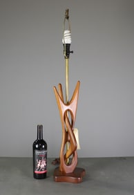 Mid Century Modern Teak Lamp