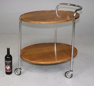 Mid Century Modern 2 Tier Trolley