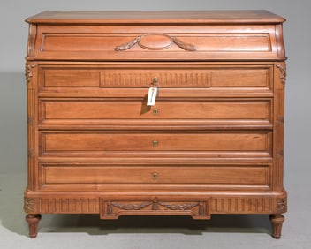 Louis XVI Style Walnut Lift Top Washstand Chest