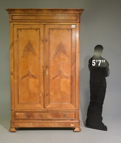 Louis Philippe Style Double Door Armoire