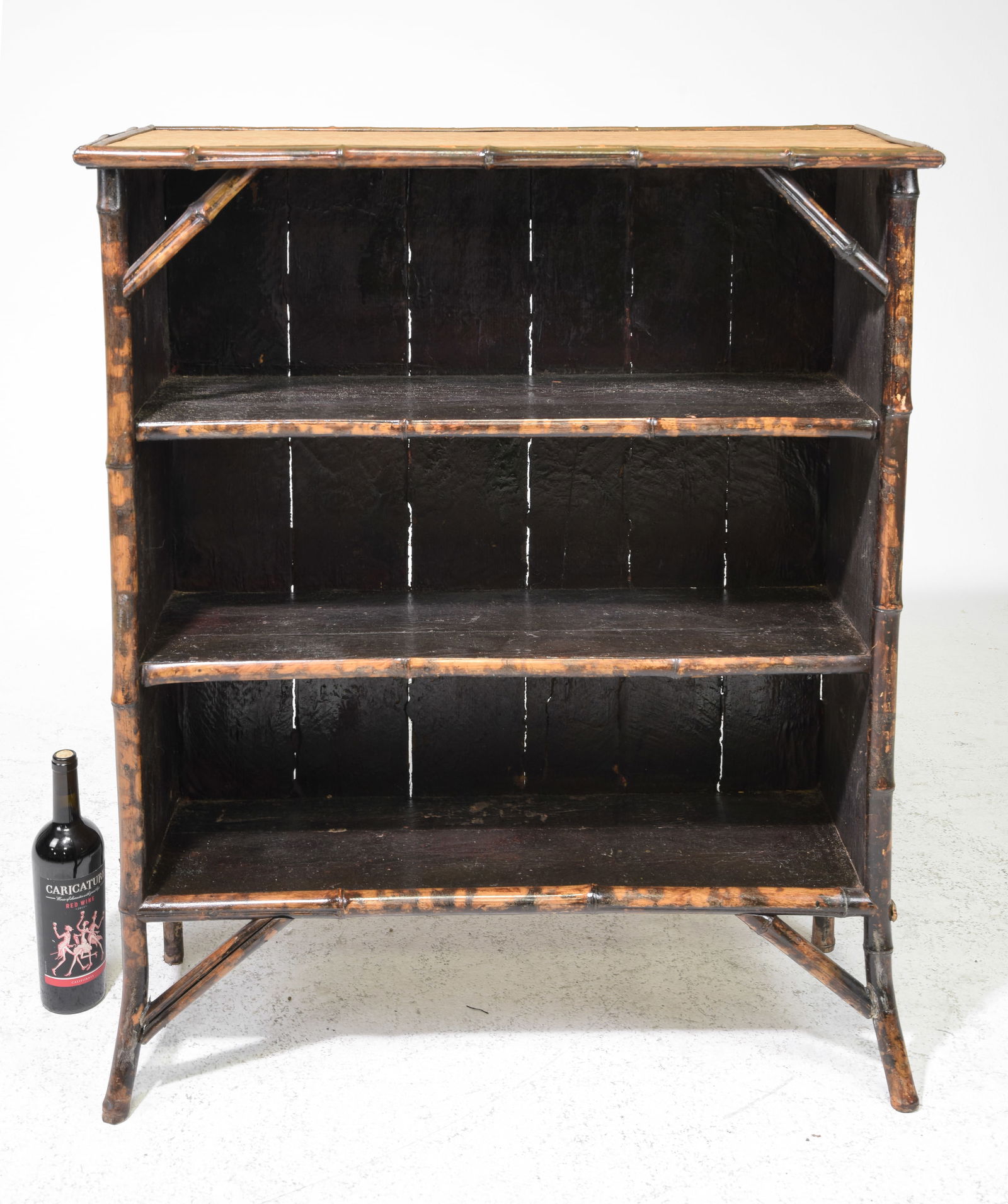 Bamboo Open Three Tier Bookshelf / Cabinet #2 (1 of 4)