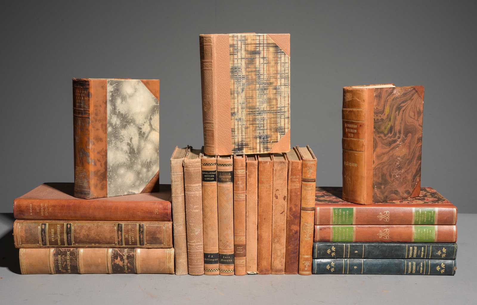 20 Assorted Leather Bound European Books #3 (1 of 6)