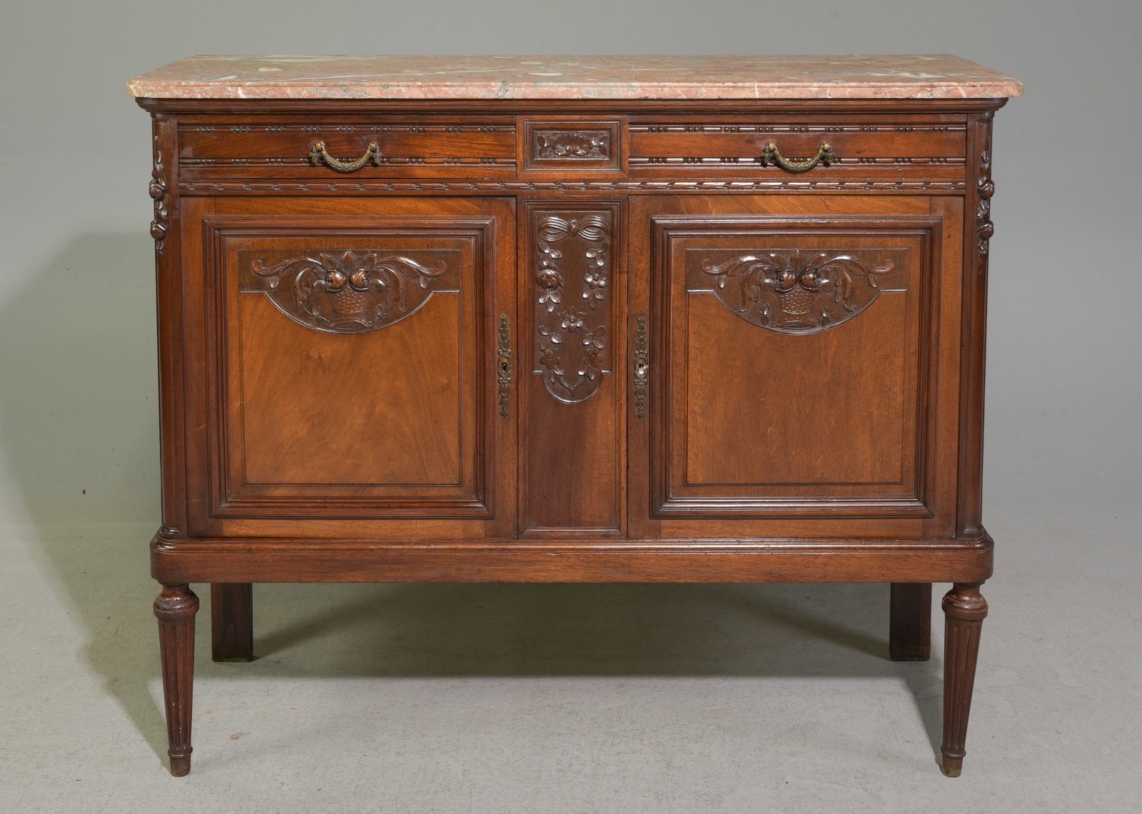Louis XVI Style Marble Top Server / Buffet (1 of 8)