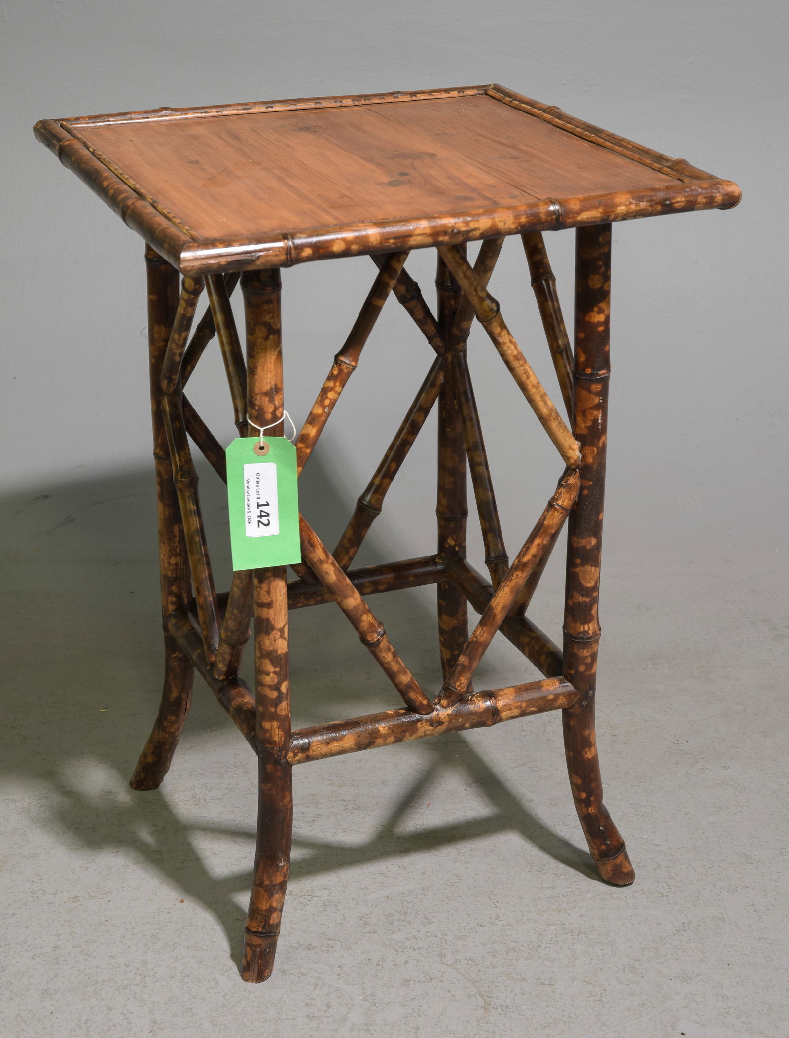 Bamboo Square Side / Occasional Table (1 of 3)