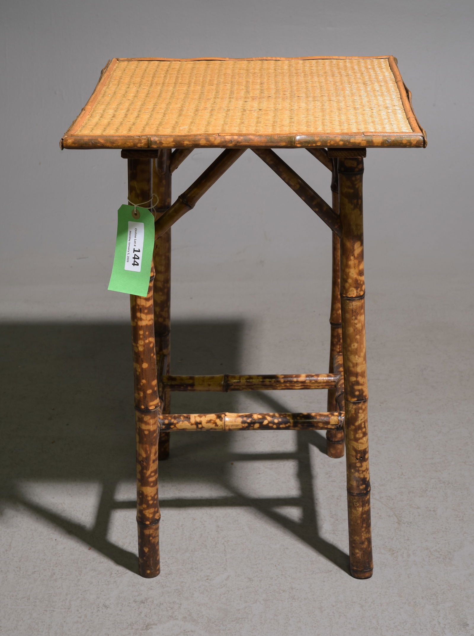 Bamboo & Rattan Side / Occasional Table (1 of 3)