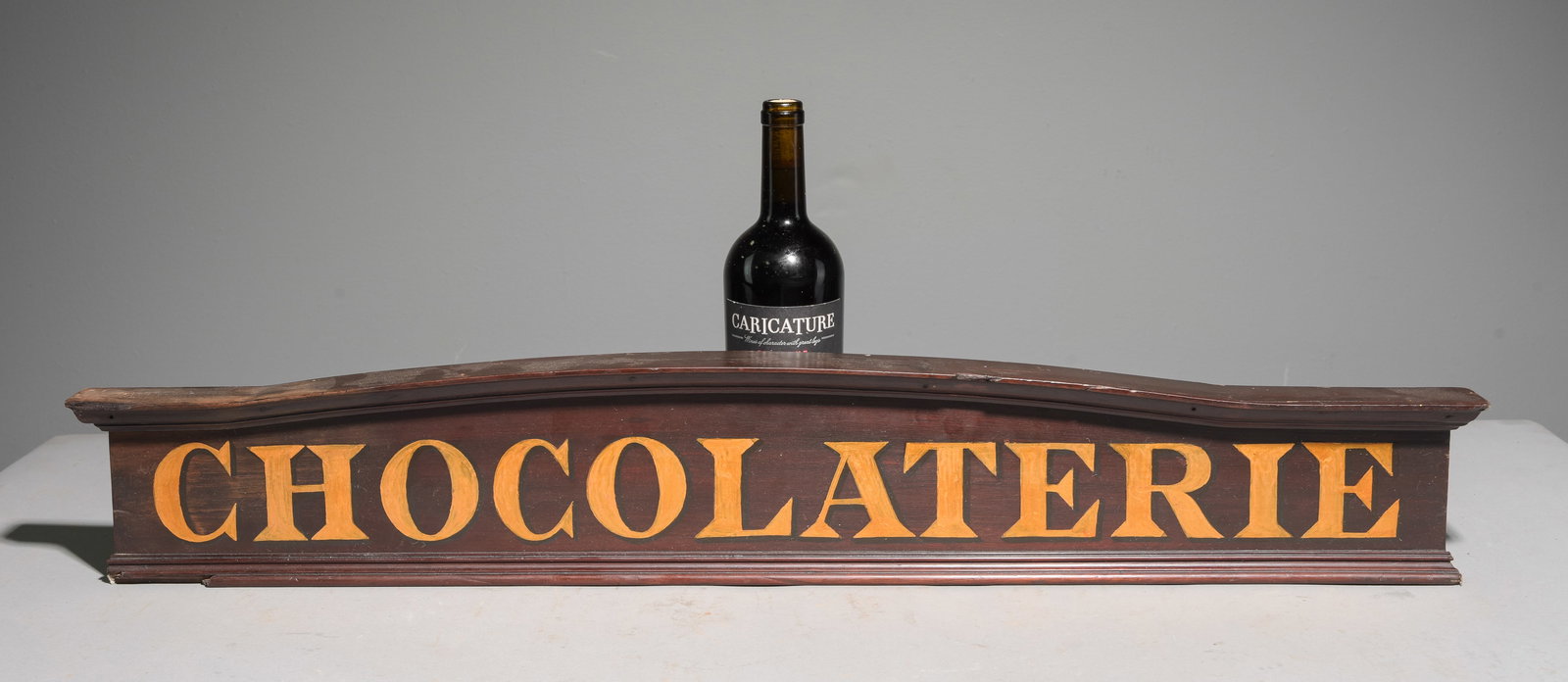 Chocolaterie Mahogany Wood Sign: Chocolaterie Mahogany Wood Sign - 5.75 in tall x 35 x 2