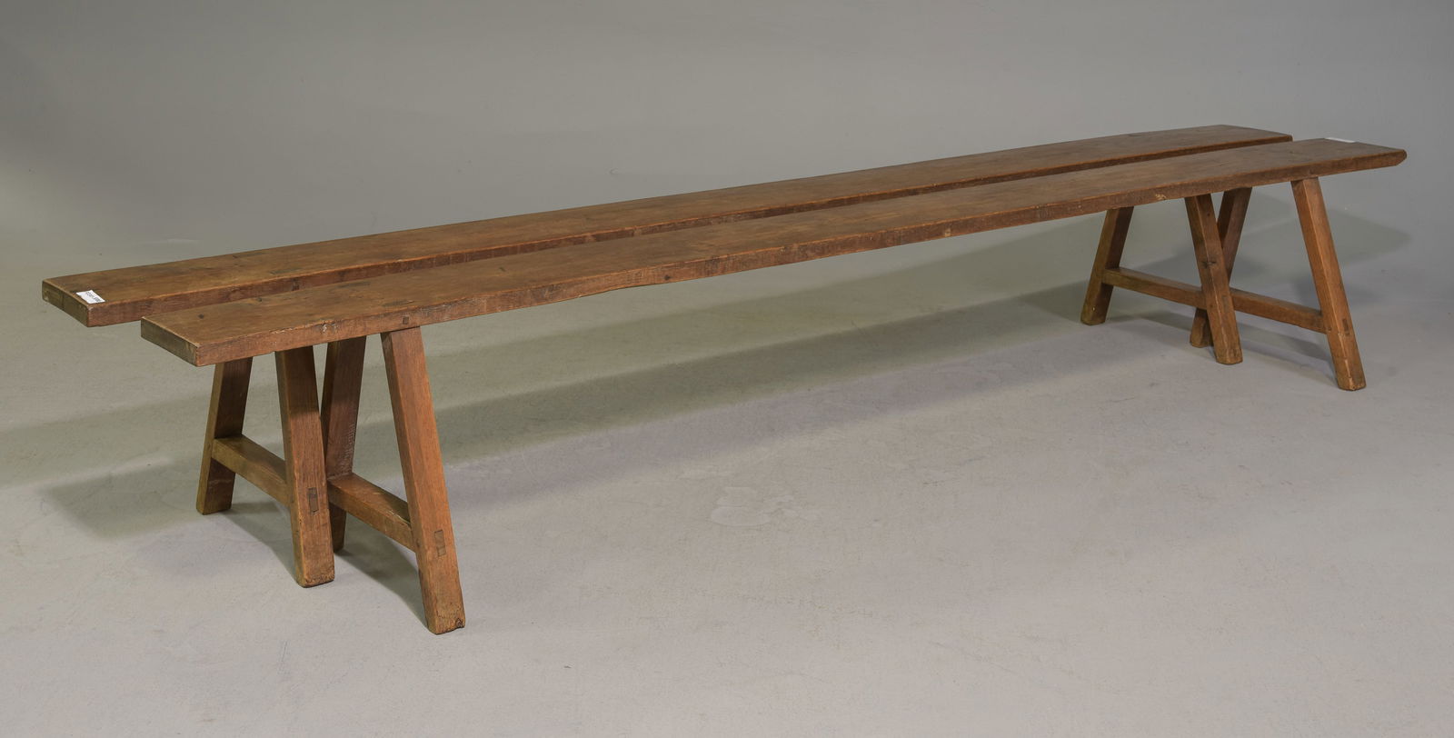 2 French Long Oak Farmhouse Benches (1 of 5)
