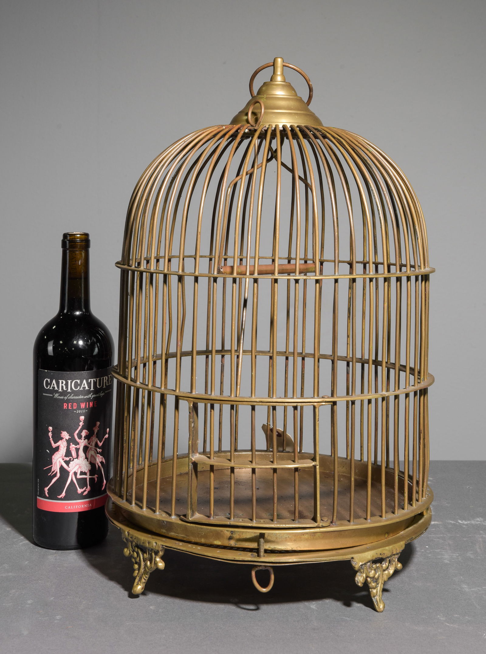 European Brass Bird Cage (1 of 2)