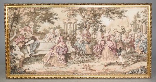 French Gold Framed Needlepoint Tapestry #2