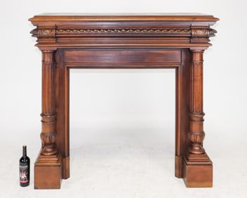 Henri II Style Oak Fire Surround / Mantle