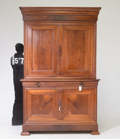 Louis Philippe Style Walnut Buffet Du Corps