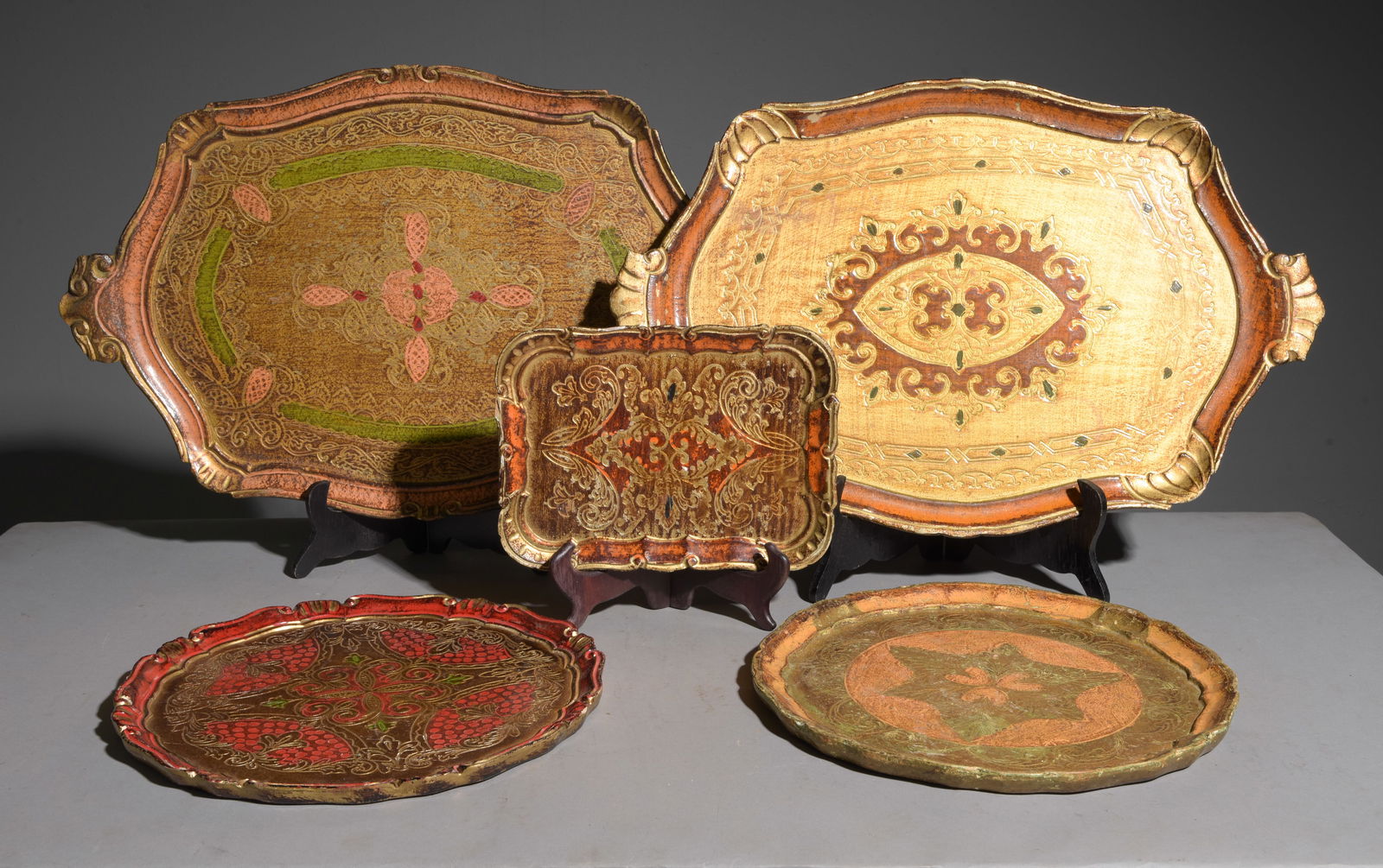5 Assorted Florentine Trays #2 (1 of 5)