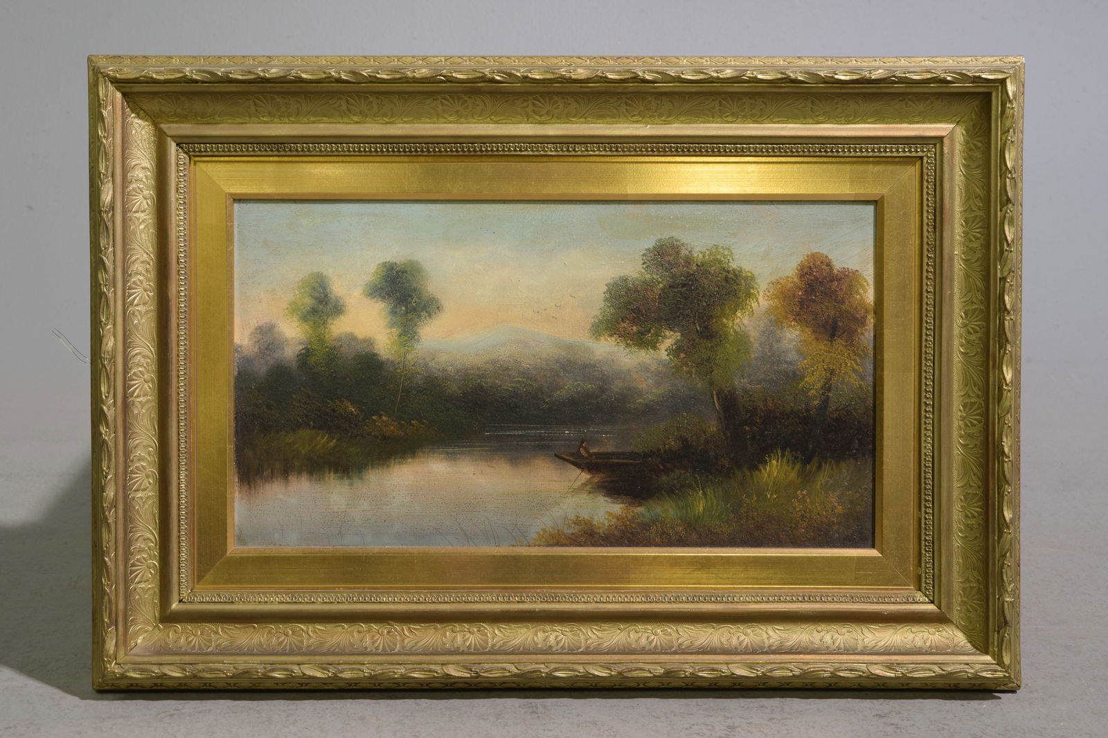 Gold Framed Oil on Board Landscape #1 (1 of 3)