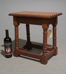 British Oak Joint Stool #2