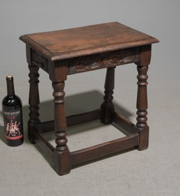 British Oak Joint Stool #4