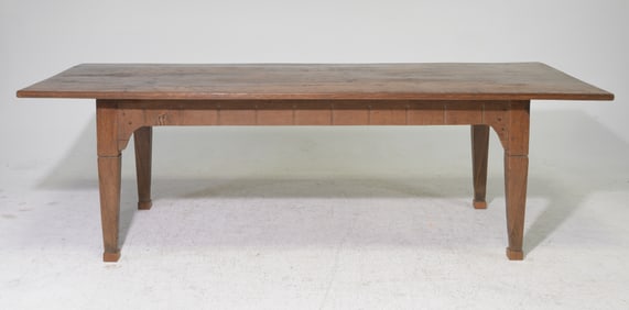 French Solid Heavy Oak Monastery Table