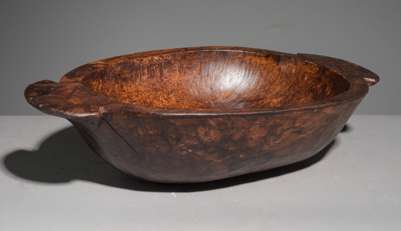 English Waxed Dough Bowl #4: English Waxed Dough Bowl - 7 in tall x 24.5 x 15.5