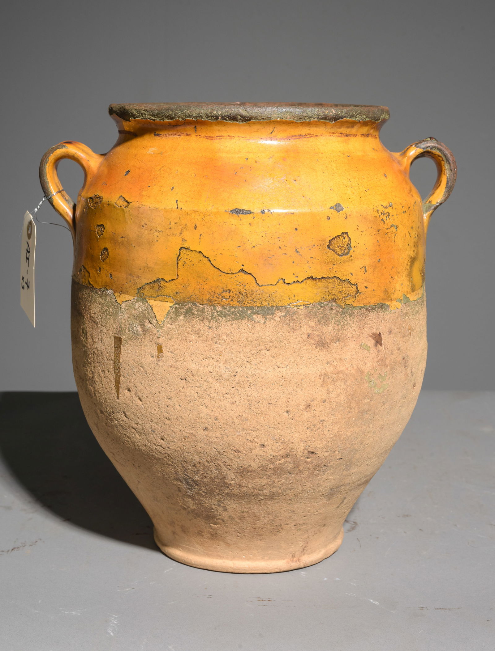 French Yellow Glazed Large Confit Pot (1 of 4)