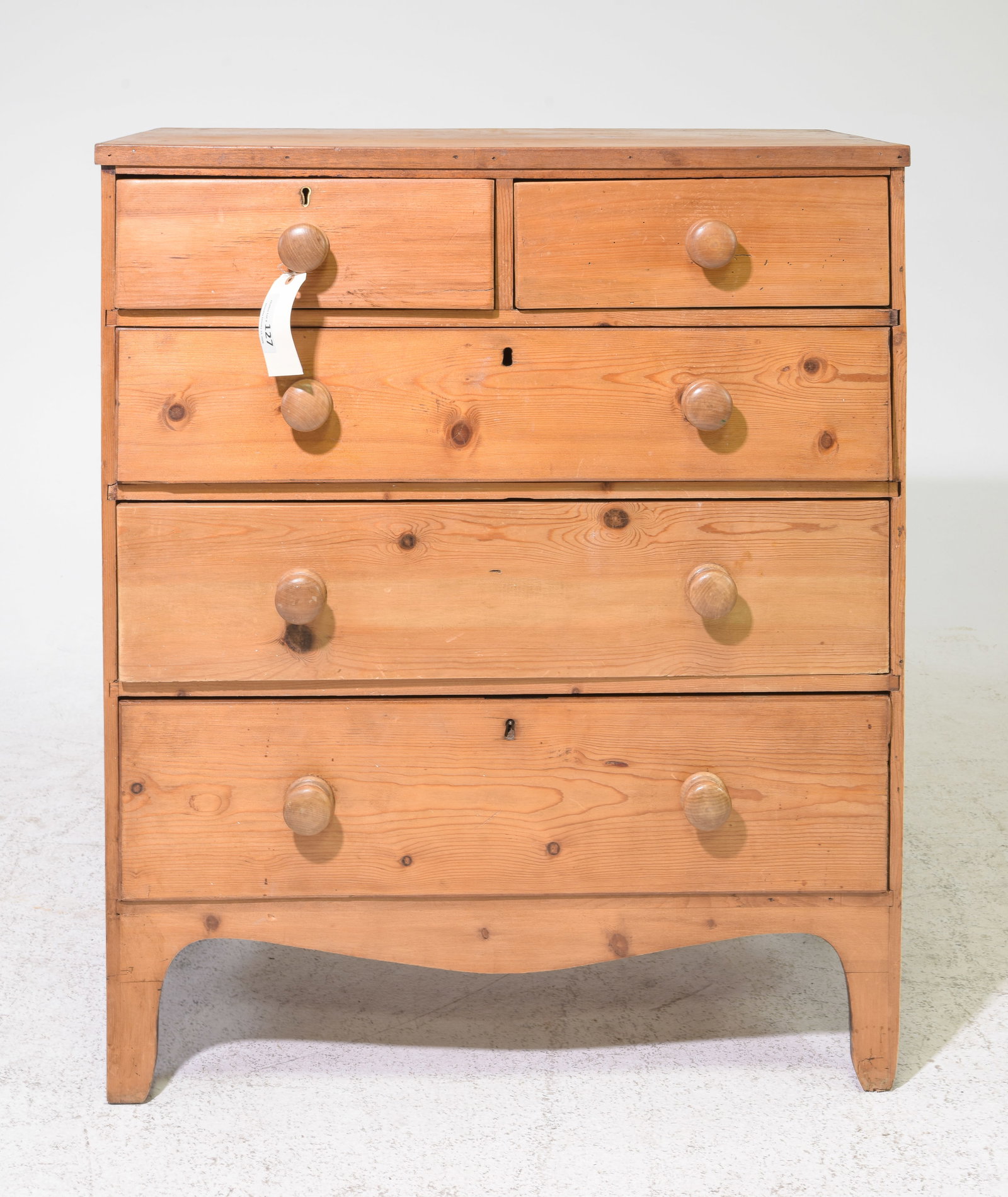 British Pine Five Drawer Chest (1 of 6)