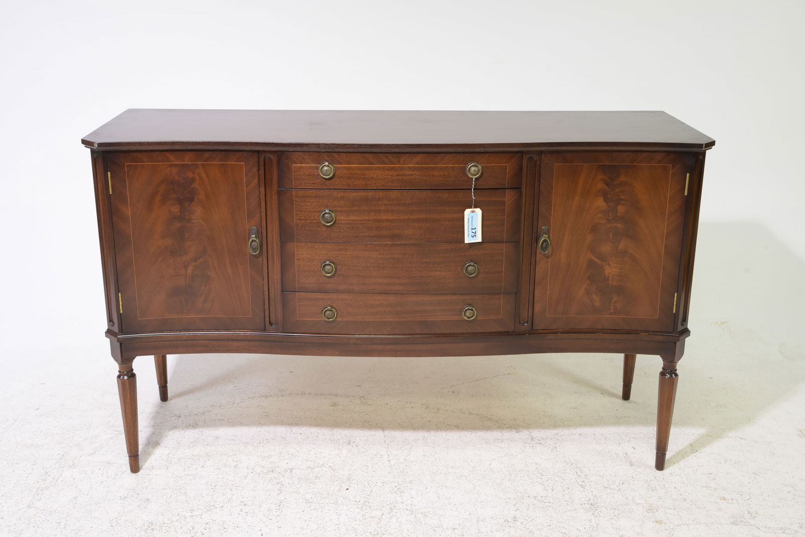 English Mahogany Sideboard: English Mahogany Sideboard - 33.75 in tall x 57 x 19
