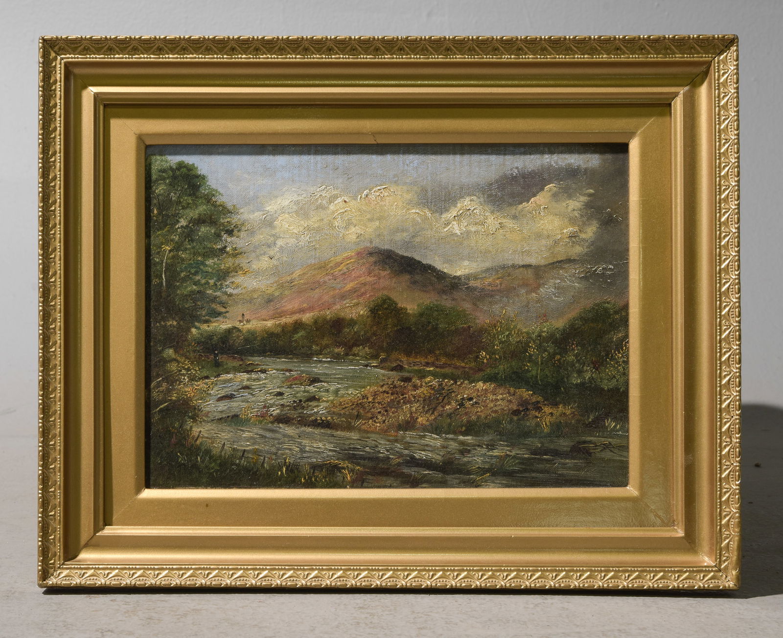 Small Gold Framed Oil On Board Painting (1 of 3)