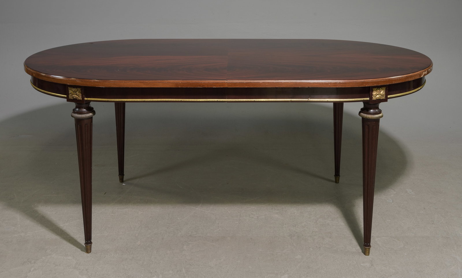 Louis XVI Style Oval Mahogany Table with 2 Leaves (1 of 8)