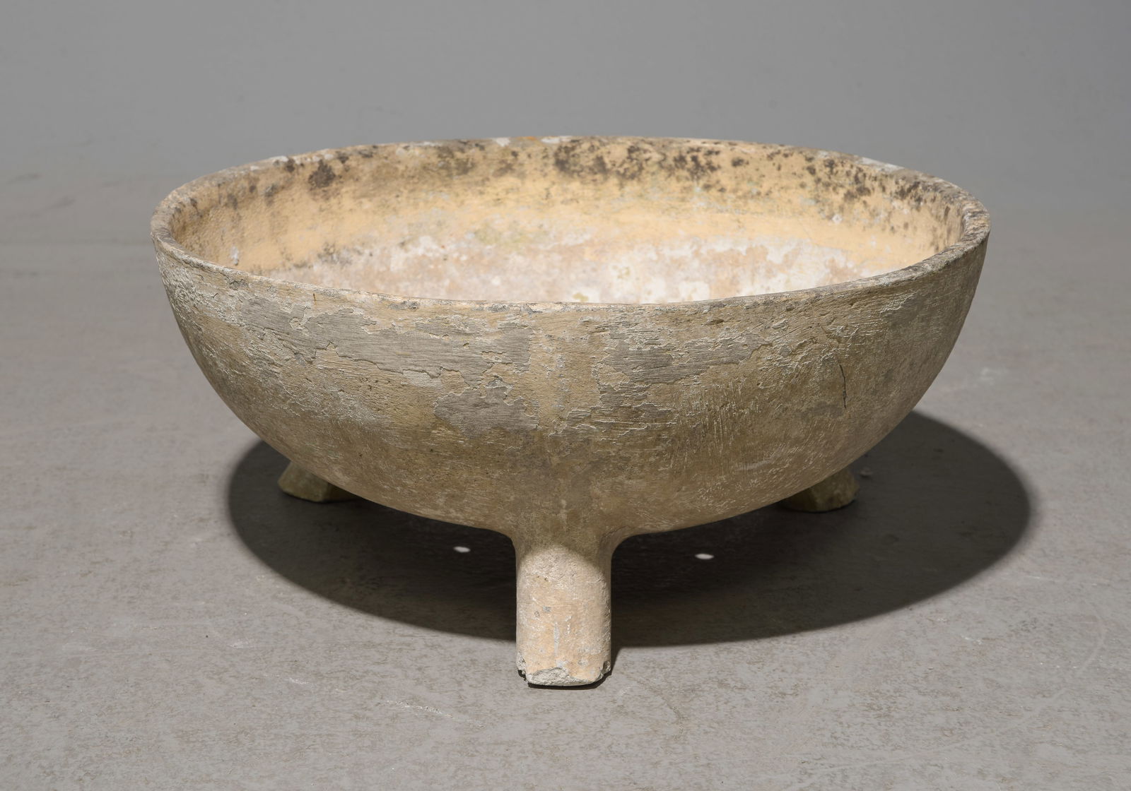 Willy Guhl (1915-2004) - 1/2 Marmite Planter #1: Willy Guhl (1915-2004) - 1/2 Marmite Planter - 9 in tall x 18.5 inch diameter - Much of Willy Guhl's work is crafted from either concrete or Eternit & made in Switzerland