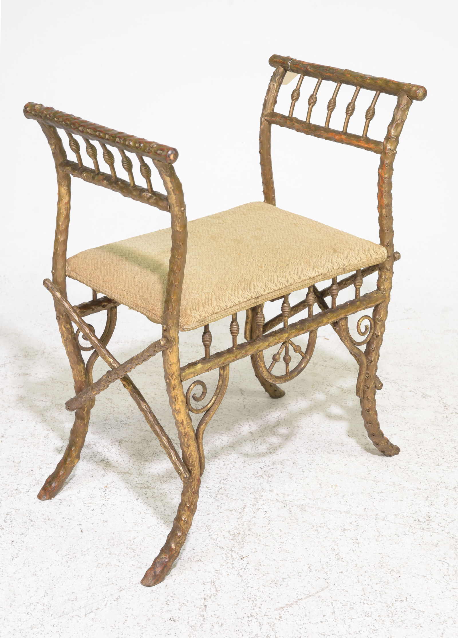 Gilded Vanity Bench / Stool (1 of 2)