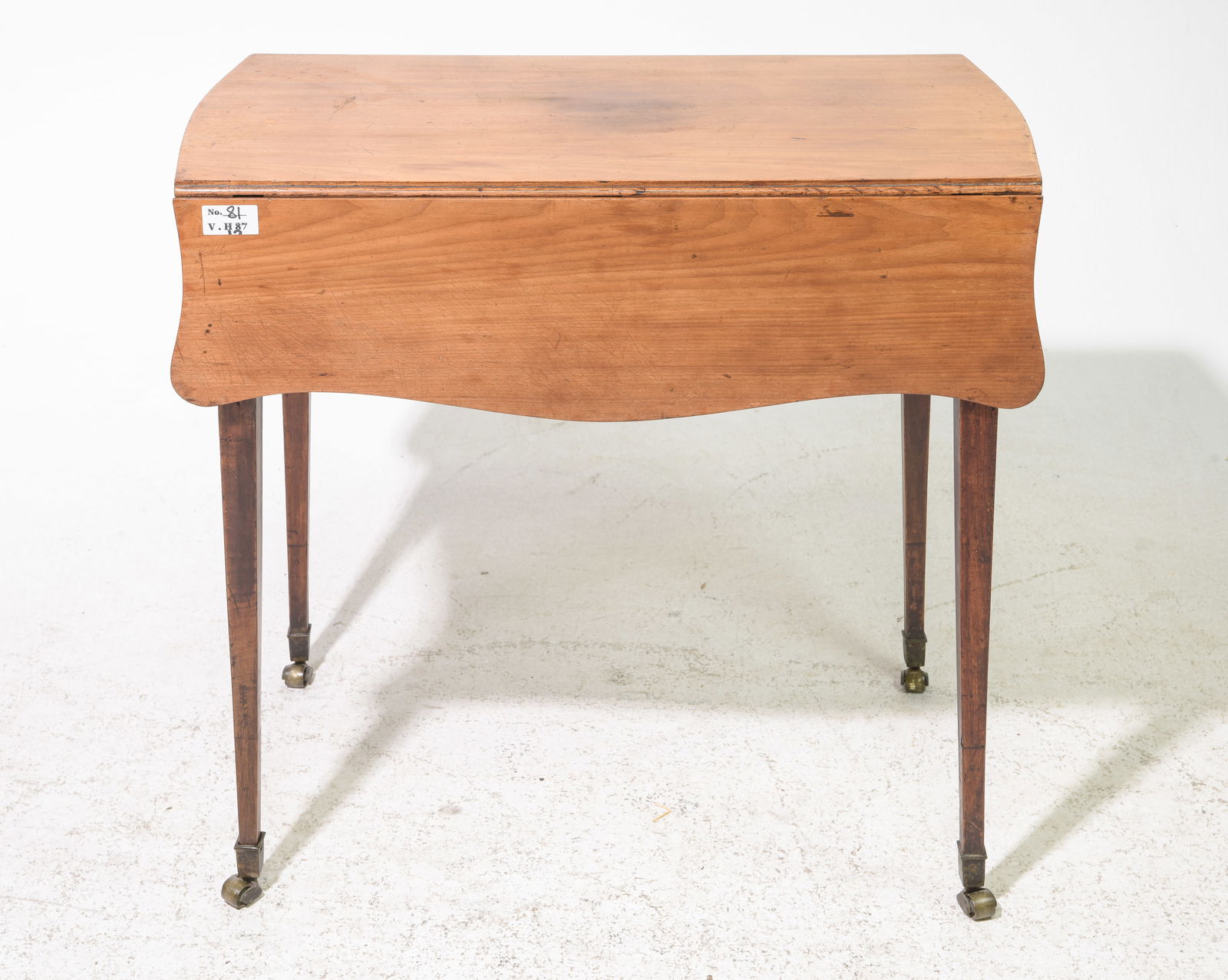 British Mahogany Drop Leaf Pembrook Table With Drawer (1 of 3)