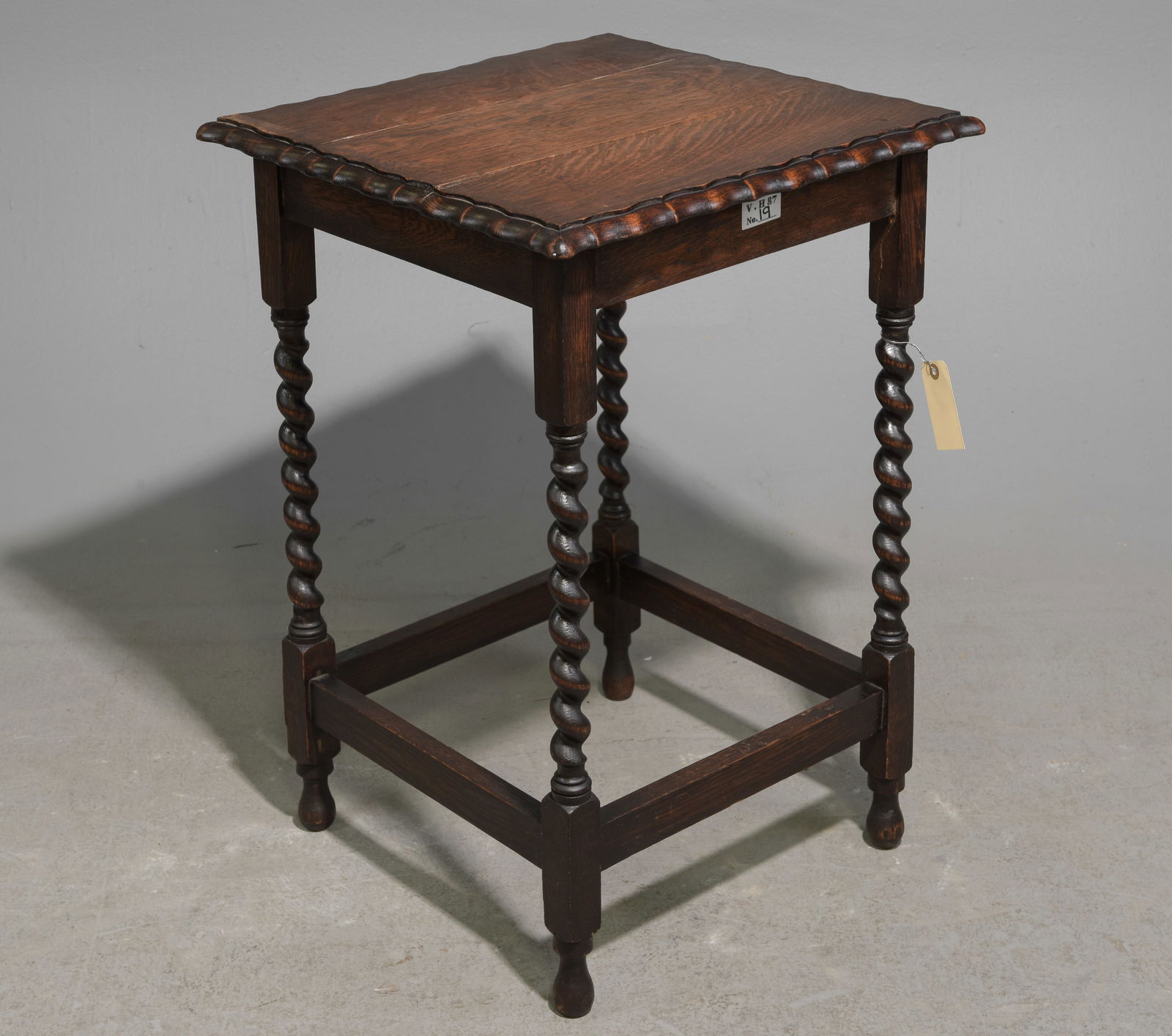 British Oak Barley Twist Occasional Table (1 of 3)