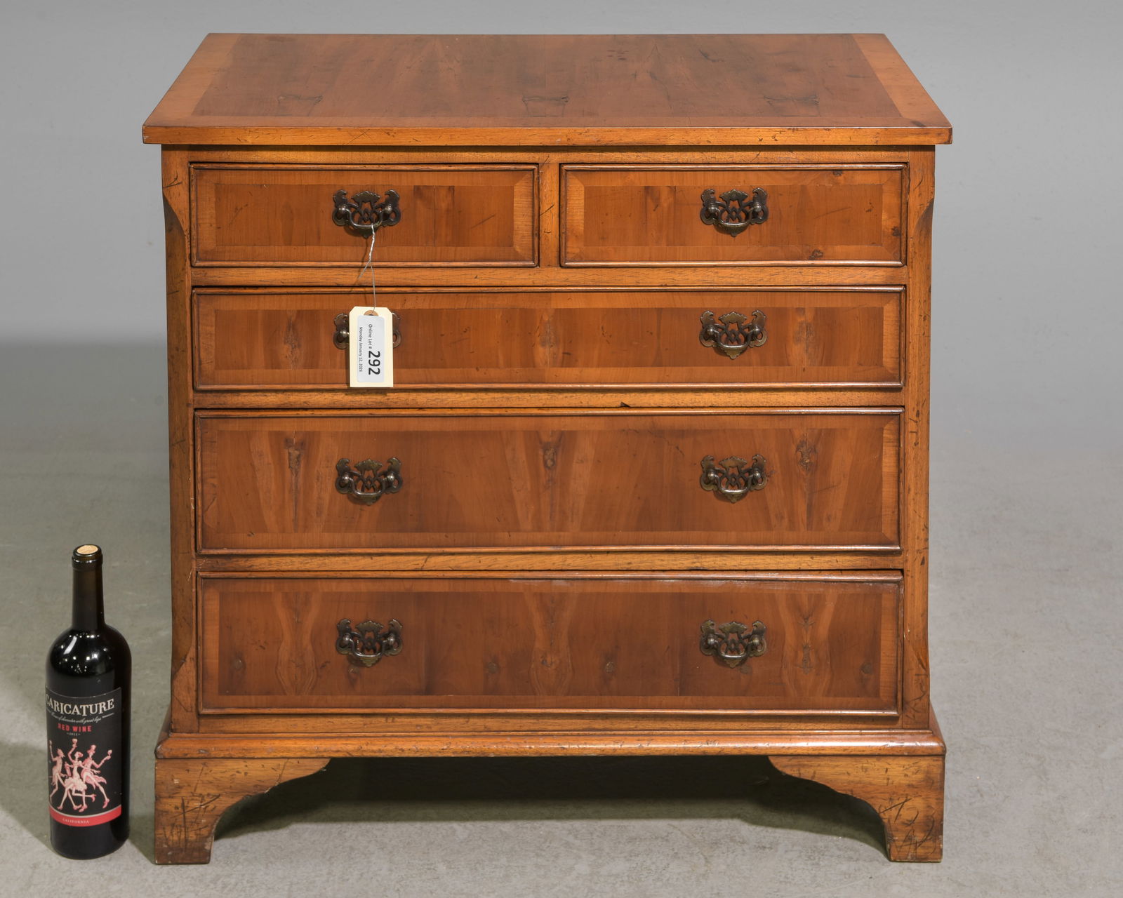 English Five Drawer Chest / Bedside (1 of 5)