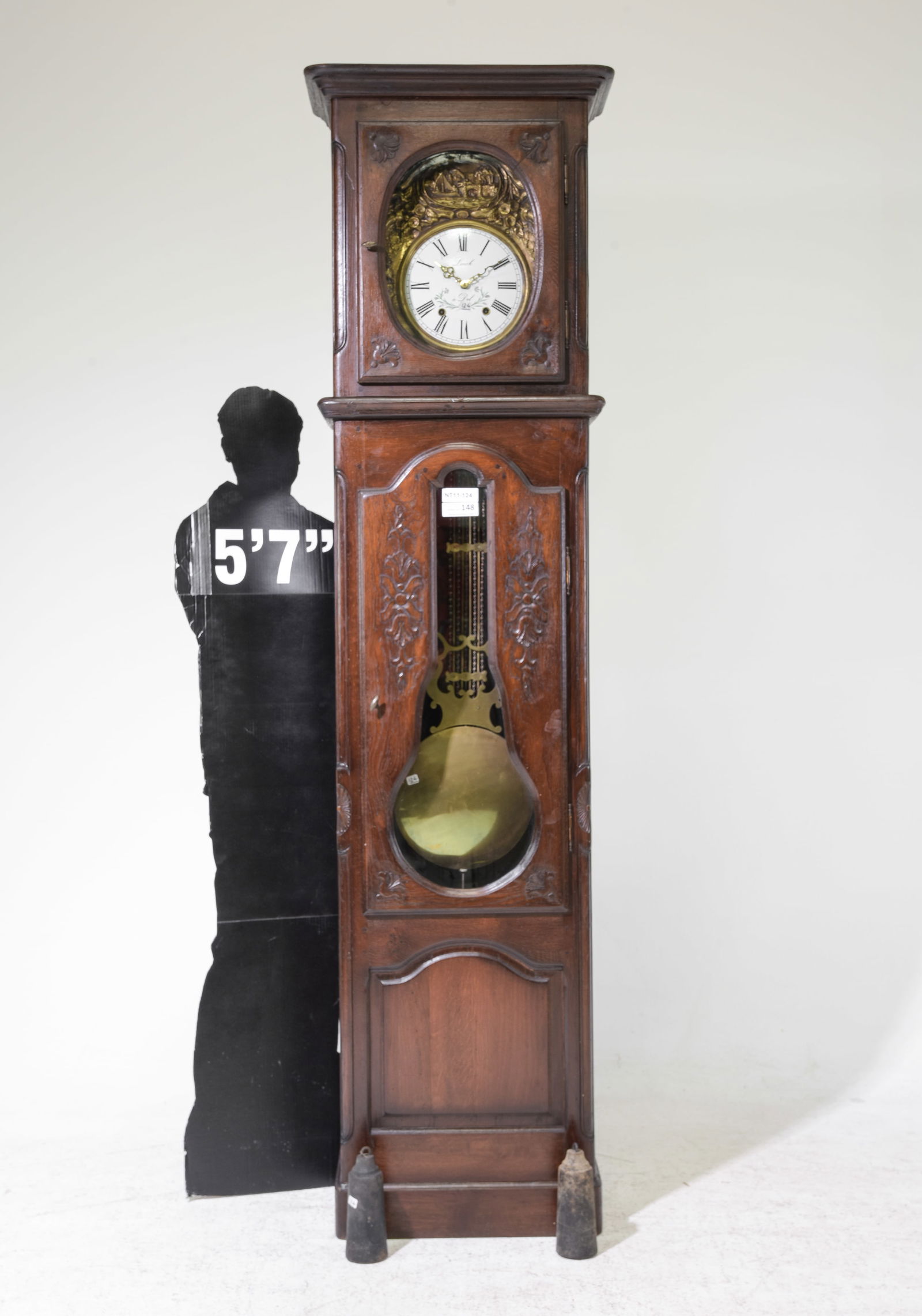 French Oak Grandfather / Longcase Clock (1 of 10)