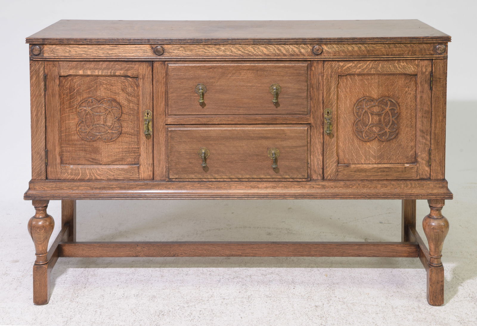 Tudor Style Oak Server / Sideboard (1 of 7)