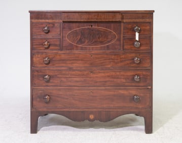 Georgian Style Mahogany Secretaire Chest