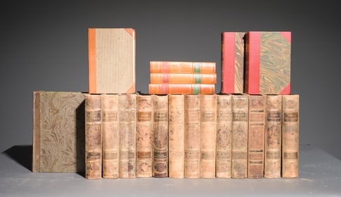 20 Assorted European Leather Bound Books #2