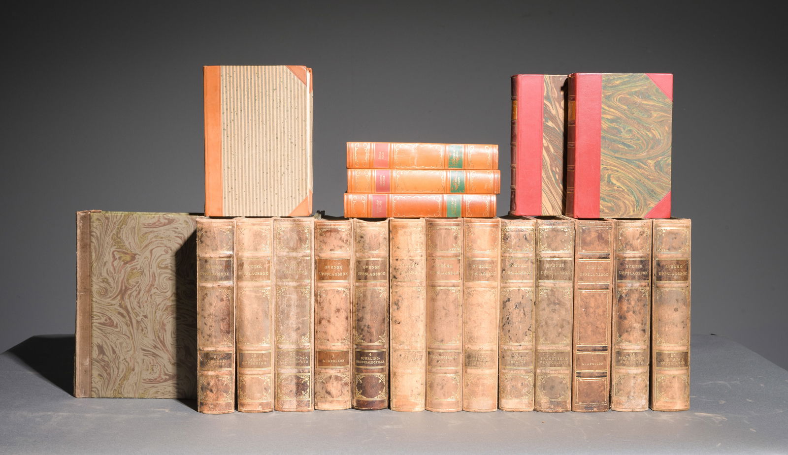 20 Assorted European Leather Bound Books #2 (1 of 7)