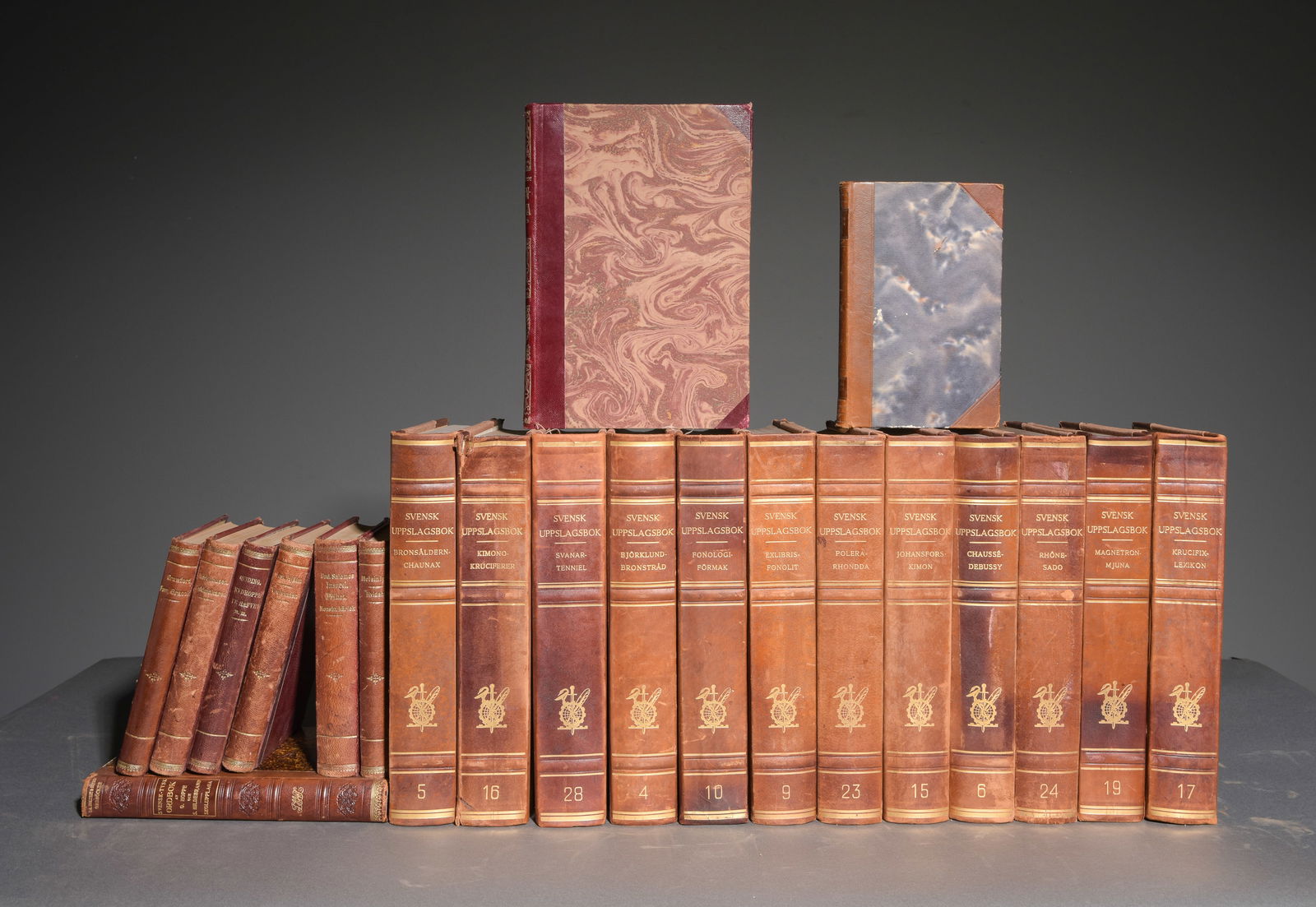 20 Assorted European Leather Bound Books #3 (1 of 7)