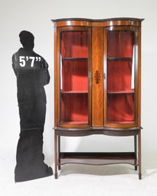 Edwardian Style Mahogany Showcase