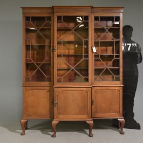 English Mahogany Bookcase / Cupboard