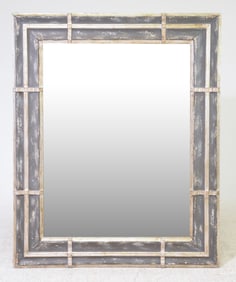 Painted Framed Large Beveled Mirror