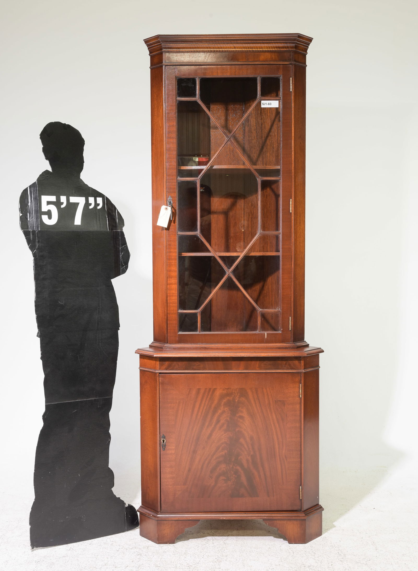 Georgian Style Mahogany Corner Cabinet #1 (1 of 3)