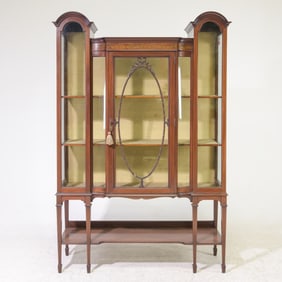 Edwardian Style Mahogany Display Cabinet