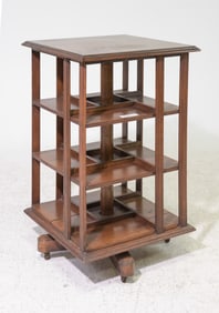 English Oak Revolving Bookshelf